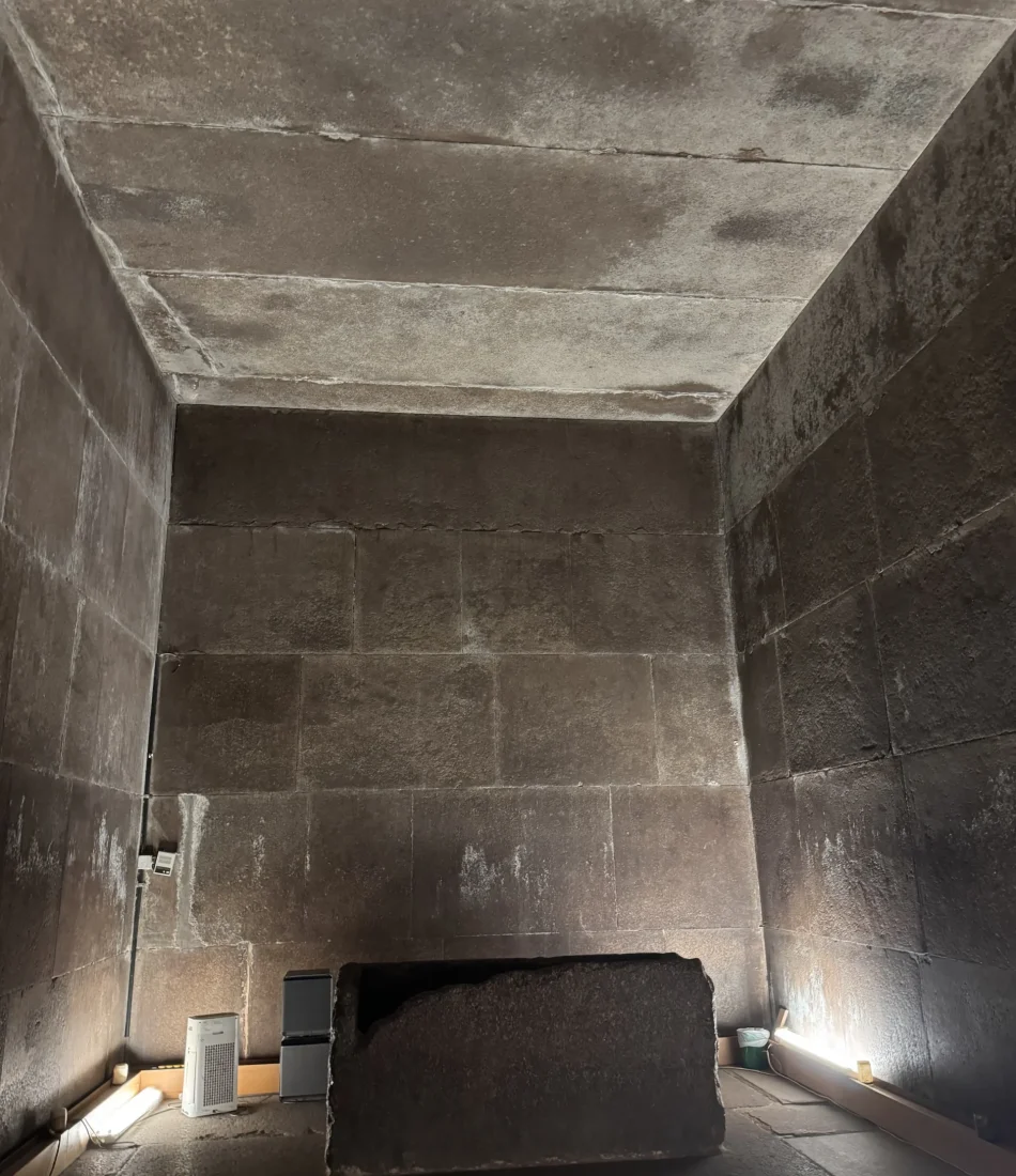 King Khufu chamber at the private VIP visit the Great Pyramid
